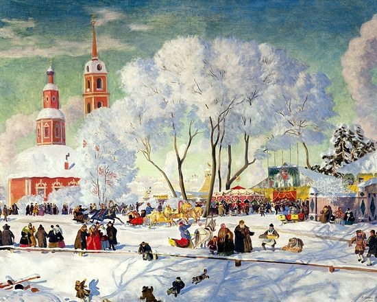 Борис Кустодиев. Масленица